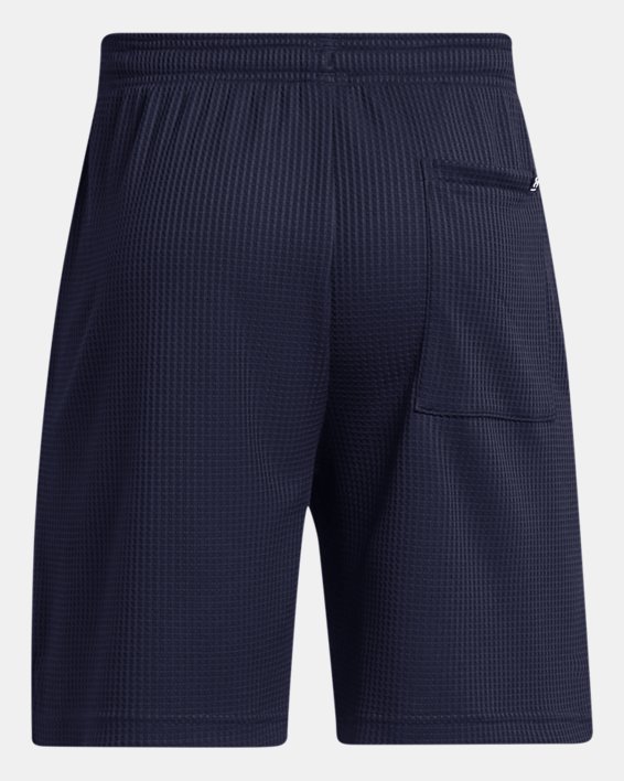 Men's UA Rival Waffle Shorts in Blue image number 5